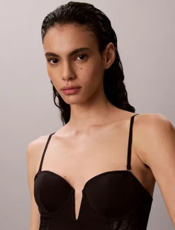 Bustiertop - CK Black Geo Lace