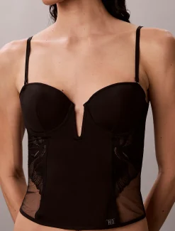 Bustiertop - CK Black Geo Lace