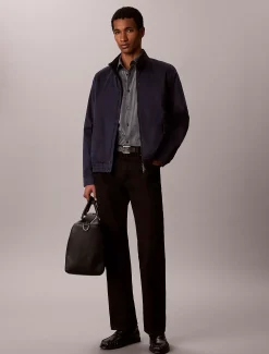 Button-down overhemd met ruitmotief en nauwsluitende pasvorm