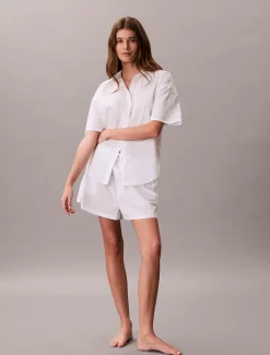 Button-down pyjamatop - Icon Cotton Poplin