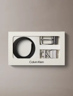 Cadeauset 2 gesp leren riem
