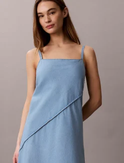 Cami-jurk van zachte denim