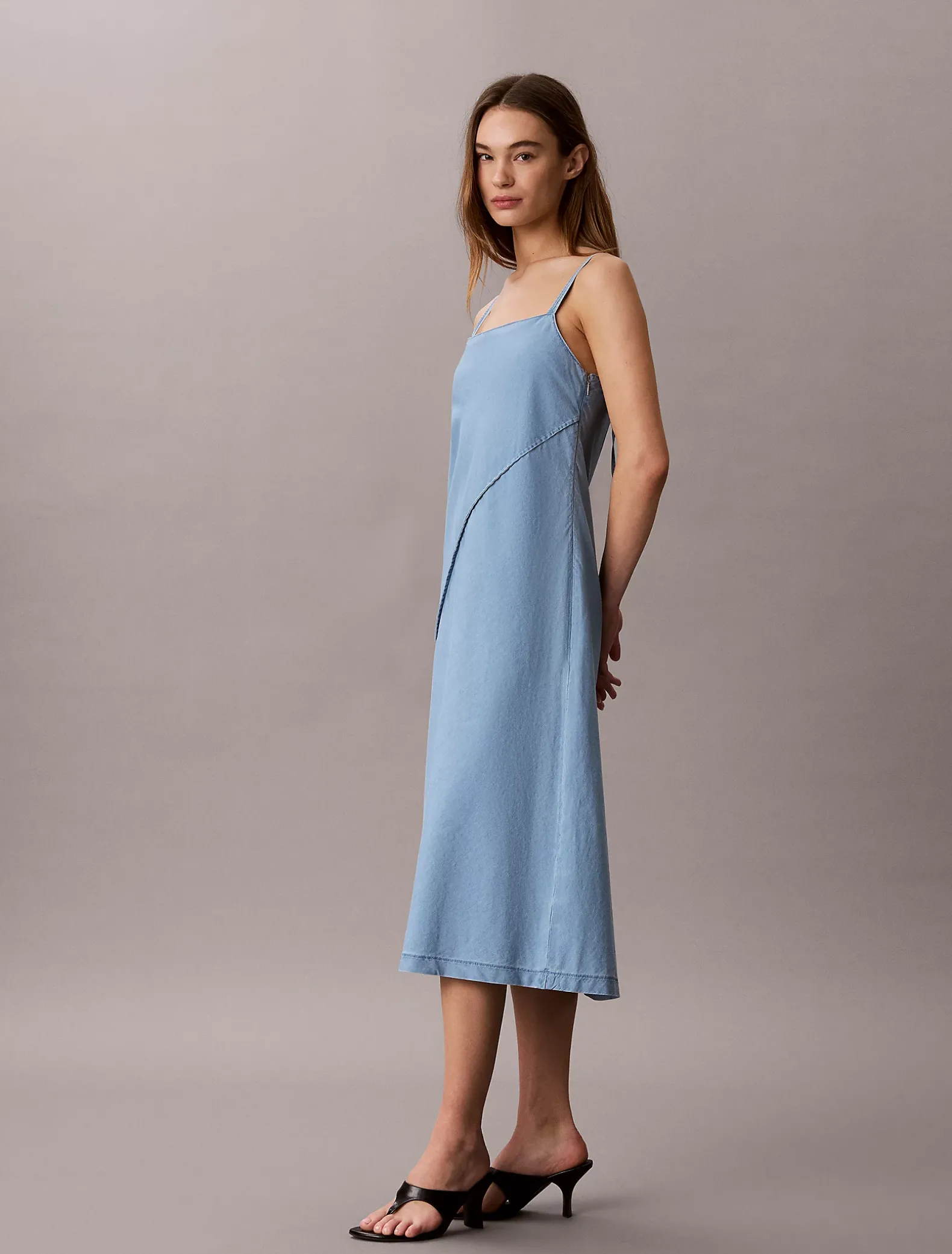 Cami-jurk van zachte denim