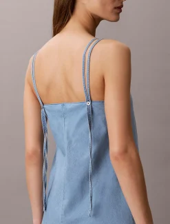 Cami-jurk van zachte denim