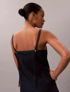 Cami-jurk van zachte denim