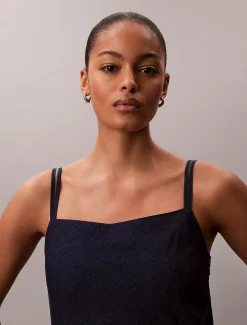 Cami-jurk van zachte denim