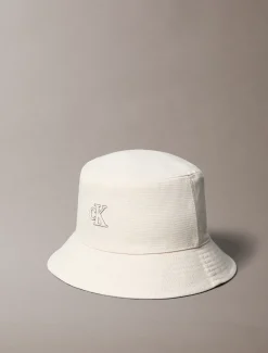 Canvas signature bucket hat met logo