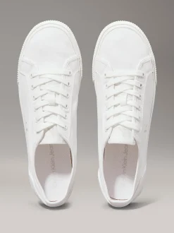 Canvas sneakers met laag profiel