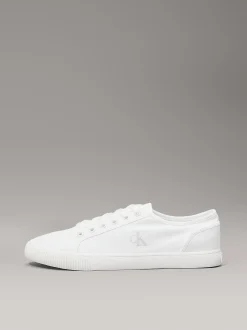 Canvas sneakers met laag profiel