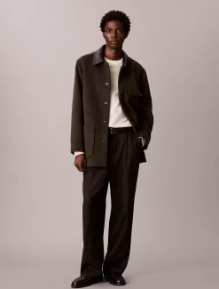 Car coat van Melton-wolmix