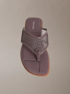 Carla - Teenslippers met vierkante teen van mesh