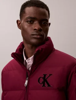Chenille pufferjack met monogram