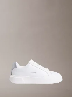 CK Avenue - leren sneakers met logo in reliëf