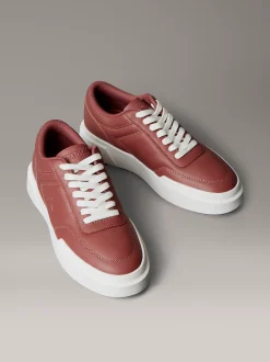 CK Avenue - leren sneakers met logo in reliëf