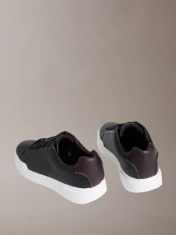 CK Avenue - leren sneakers met logo in reliëf