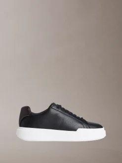CK Avenue - leren sneakers met logo in reliëf