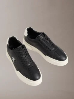 CK Avenue - leren sneakers met logo in reliëf