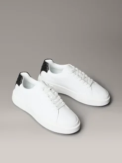 CK Avenue - zachte leren sneakers met logo in reliëf