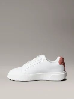 CK Avenue - zachte leren sneakers met logo in reliëf