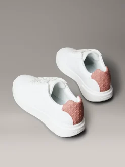 CK Avenue - zachte leren sneakers met logo in reliëf