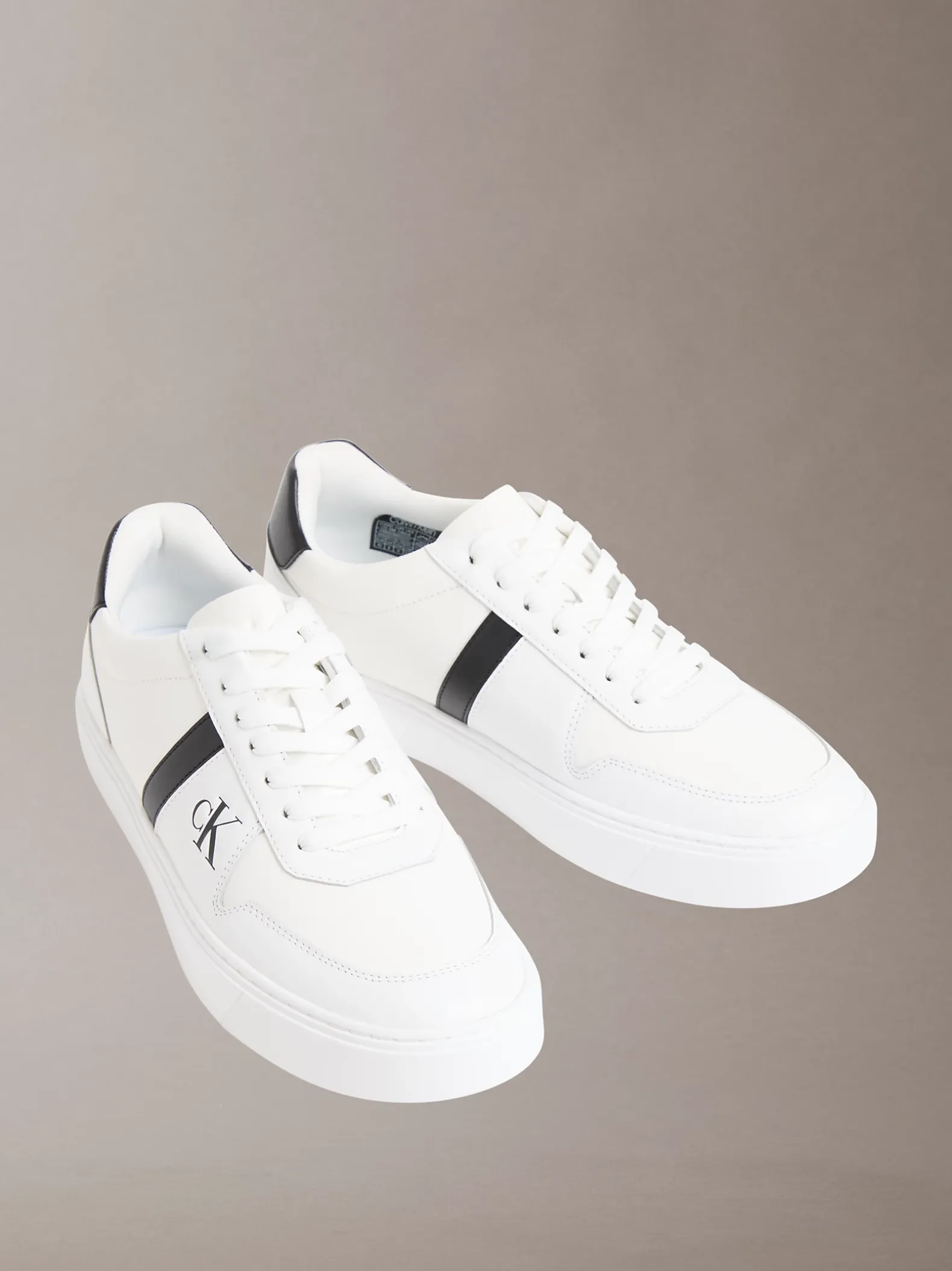 CK Baseline - Leren sneakers met signature logo