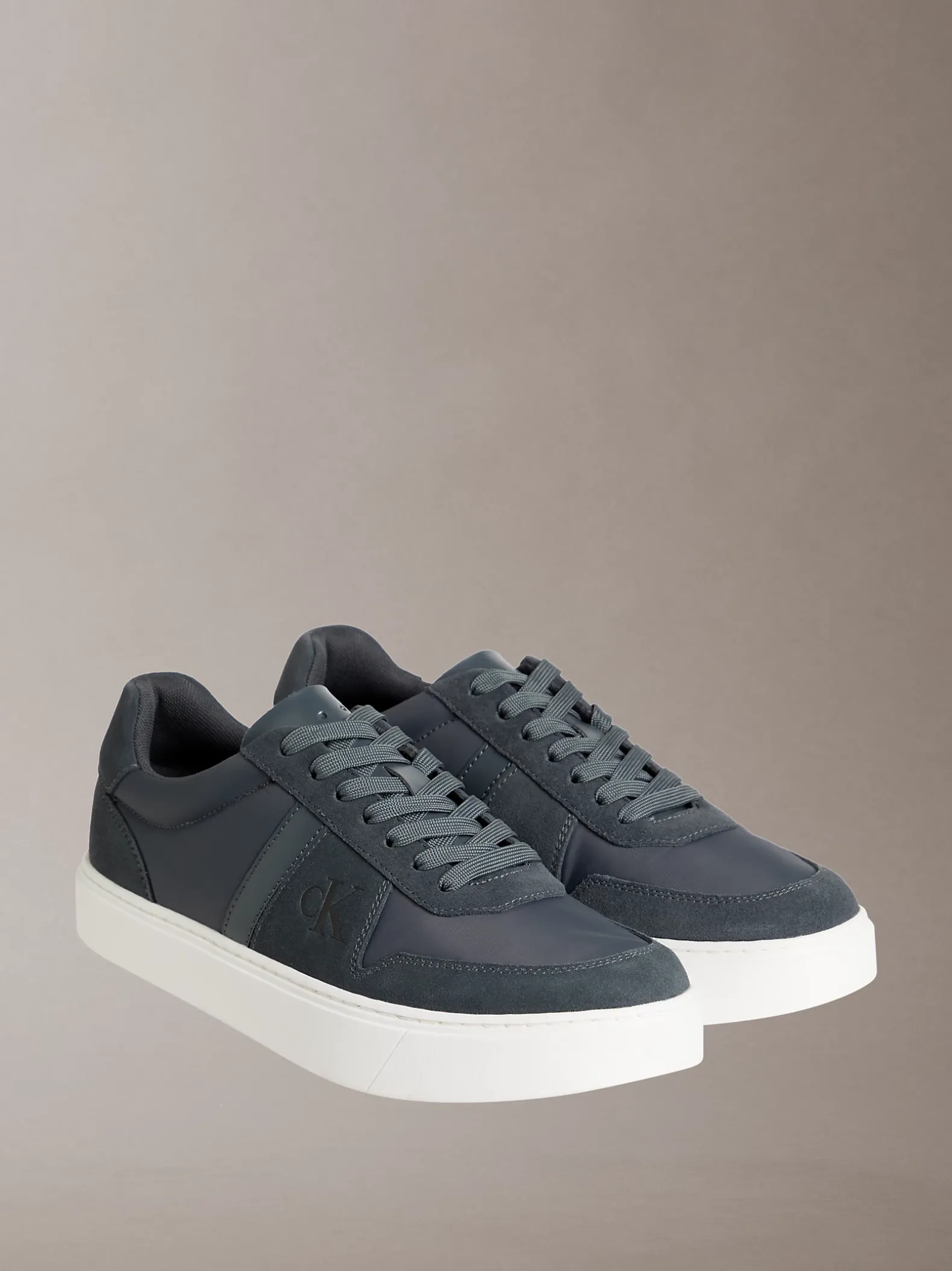 CK Baseline - Leren sneakers met signature logo