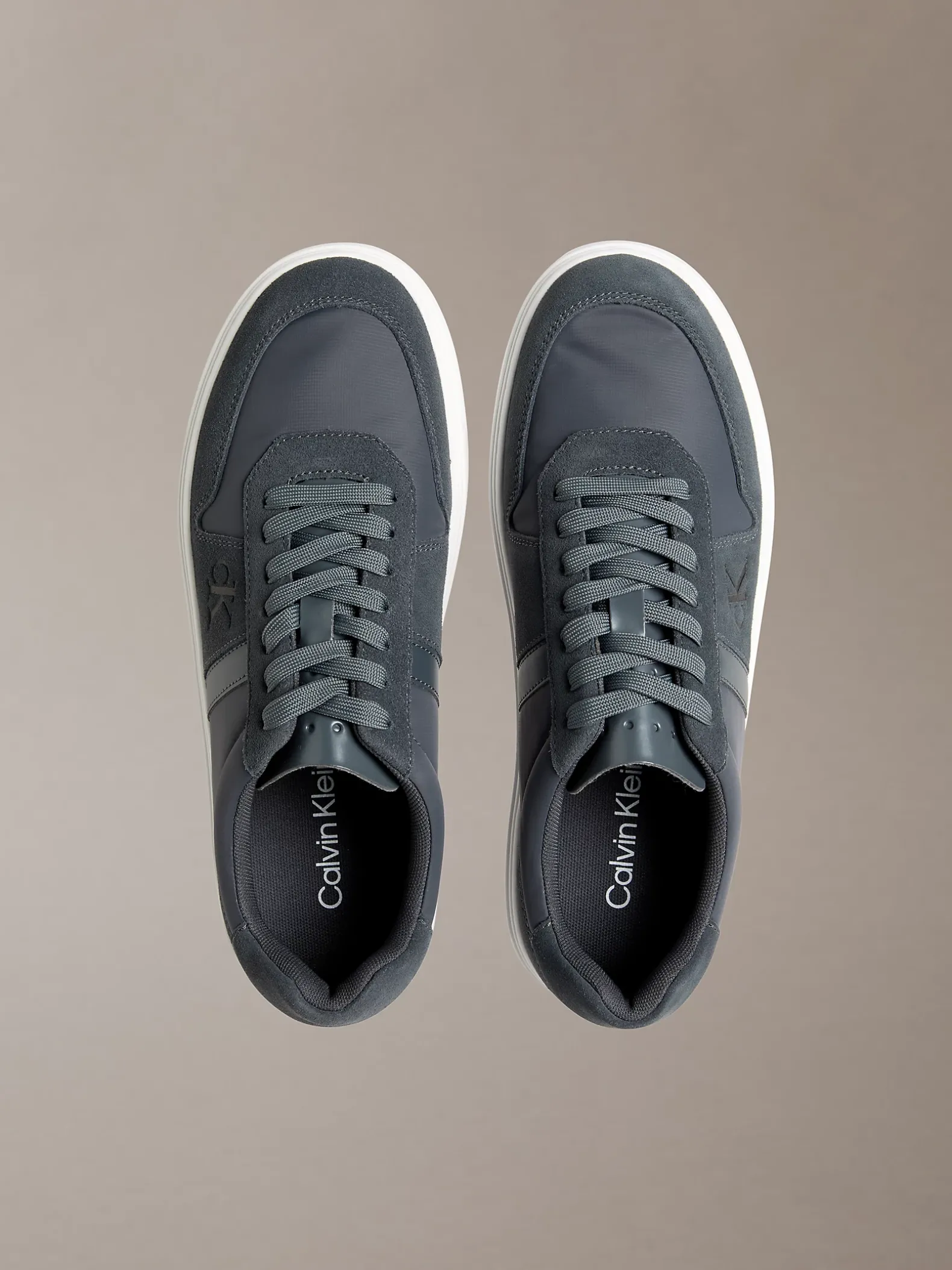 CK Baseline - Leren sneakers met signature logo
