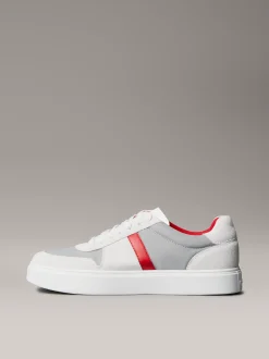 CK Baseline - Leren sneakers met signature logo