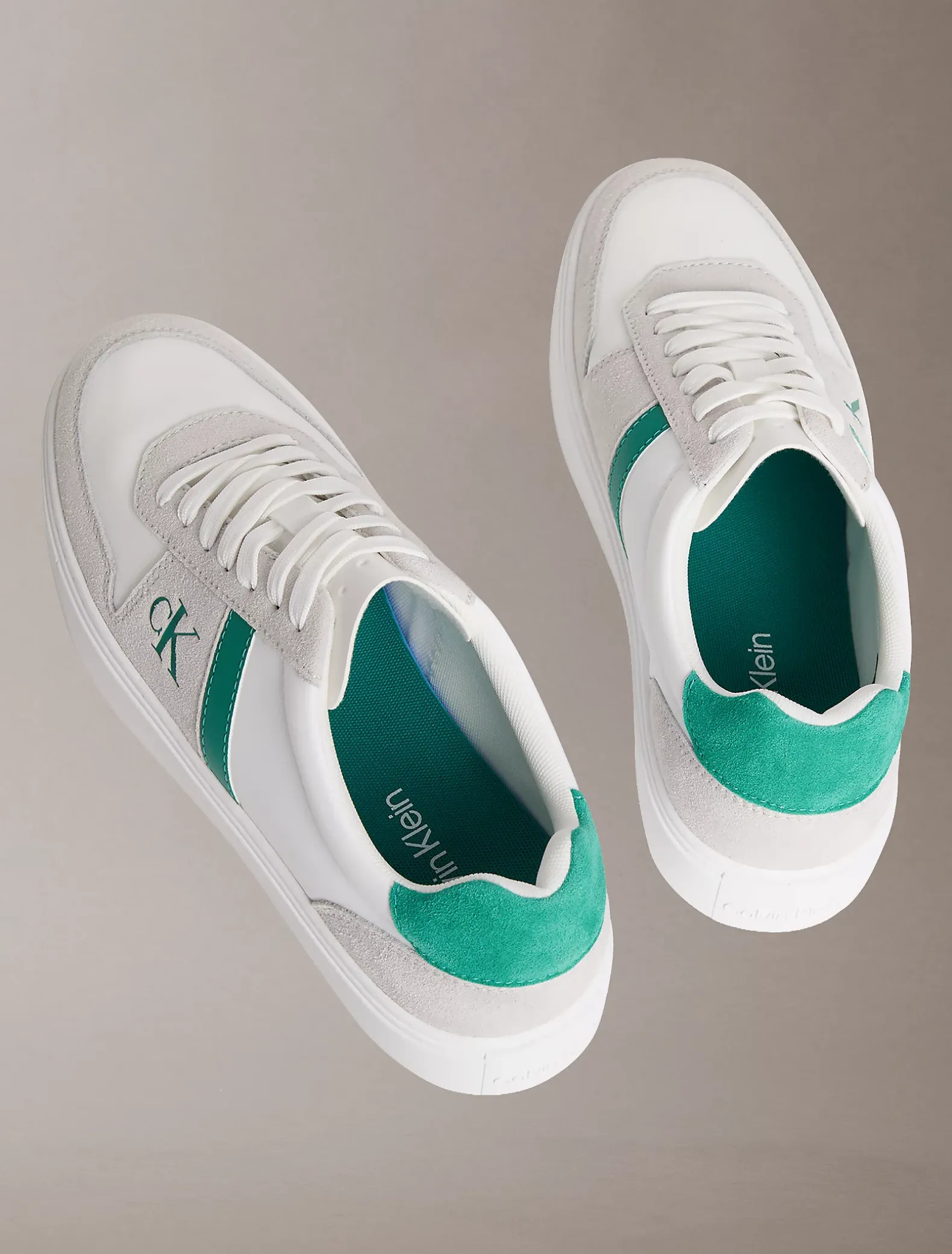 CK Baseline - Leren sneakers met signature logo