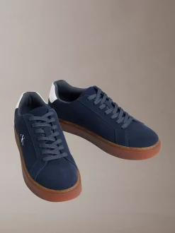 CK Baseline - Signature suède sneakers met logo