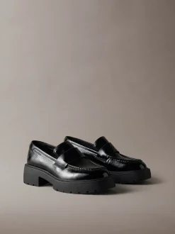 CK Bold - glanzende leren loafers met dikke zool