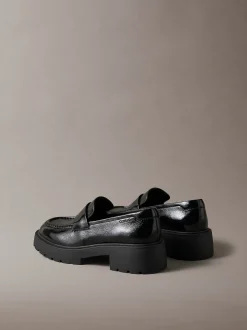 CK Bold - glanzende leren loafers met dikke zool