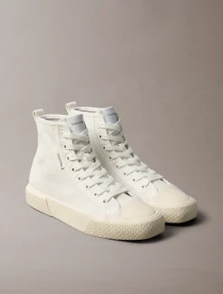 CK Luna - High-top canvas sneakers
