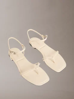 CK Provence - Platte sandalen met vierkante teen