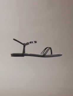 CK Provence - Platte sandalen met vierkante teen