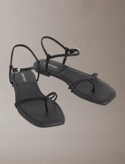 CK Provence - Platte sandalen met vierkante teen