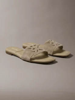 CK Provence - Suède sandalen met vierkante teen