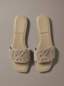 CK Provence - Suède sandalen met vierkante teen