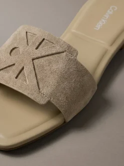 CK Provence - Suède sandalen met vierkante teen