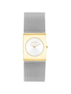 CK Pulse tweekleurig armbandhorloge van geplateerd staal