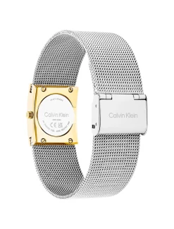 CK Pulse tweekleurig armbandhorloge van geplateerd staal