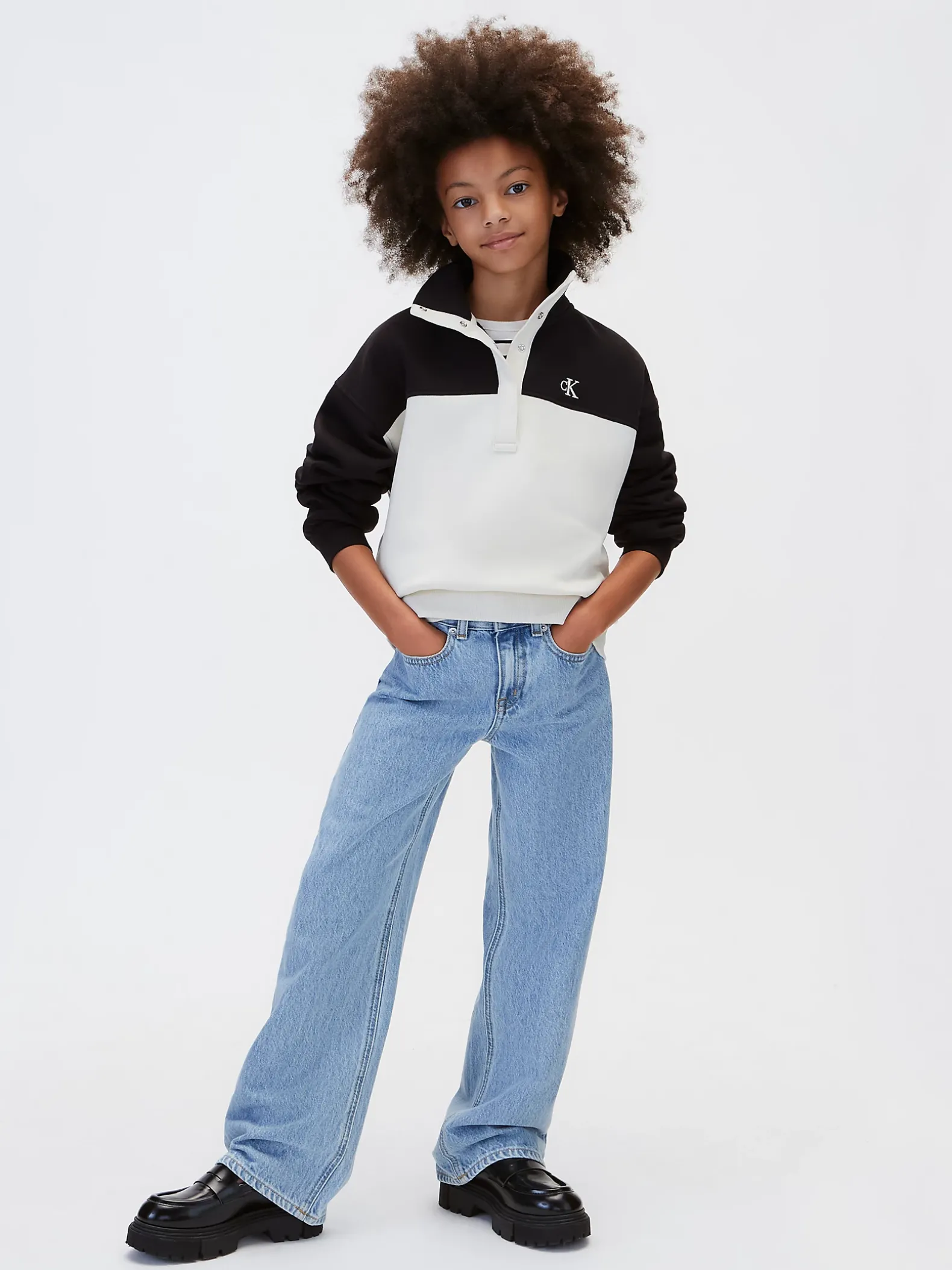 Colourblocked sweatshirt voor kinderen