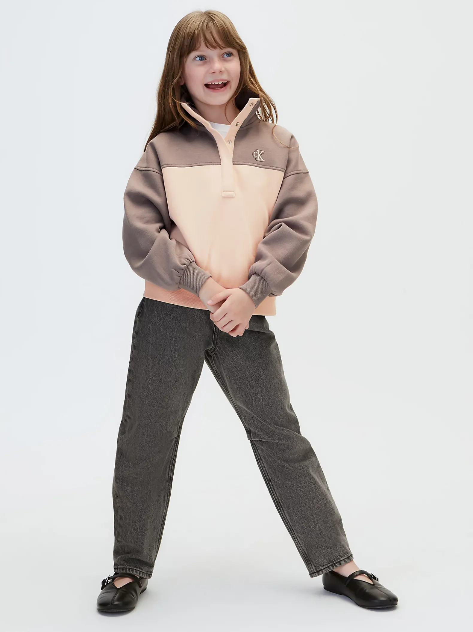 Colourblocked sweatshirt voor kinderen