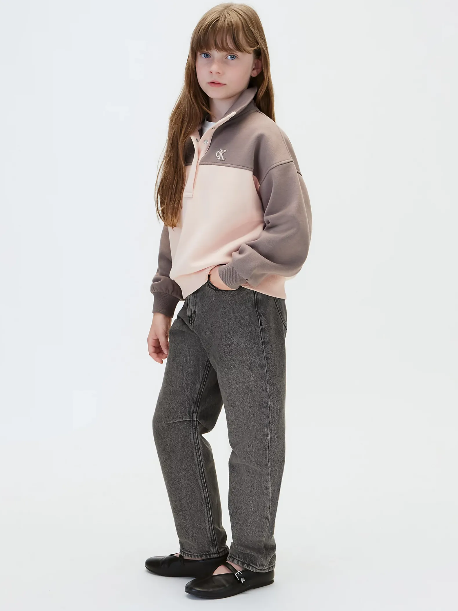 Colourblocked sweatshirt voor kinderen