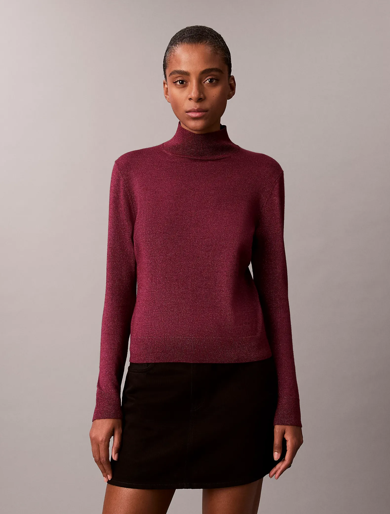 Coltrui van merinowol gemengd met lurex