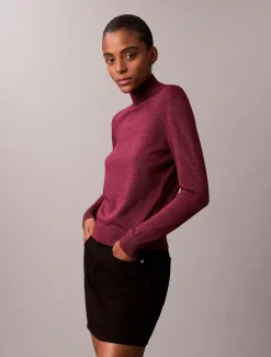 Coltrui van merinowol gemengd met lurex