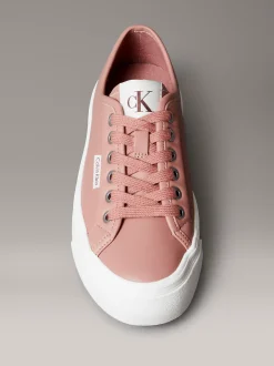Comfortabele leren plateausneakers