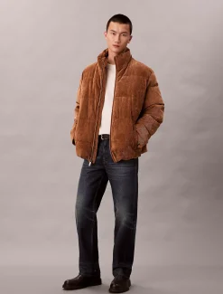 Corduroy pufferjack