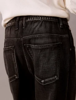 Cotton Linen Pull On Jeans