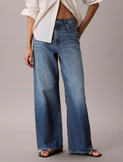 Cotton Linen Wide Leg Jeans
